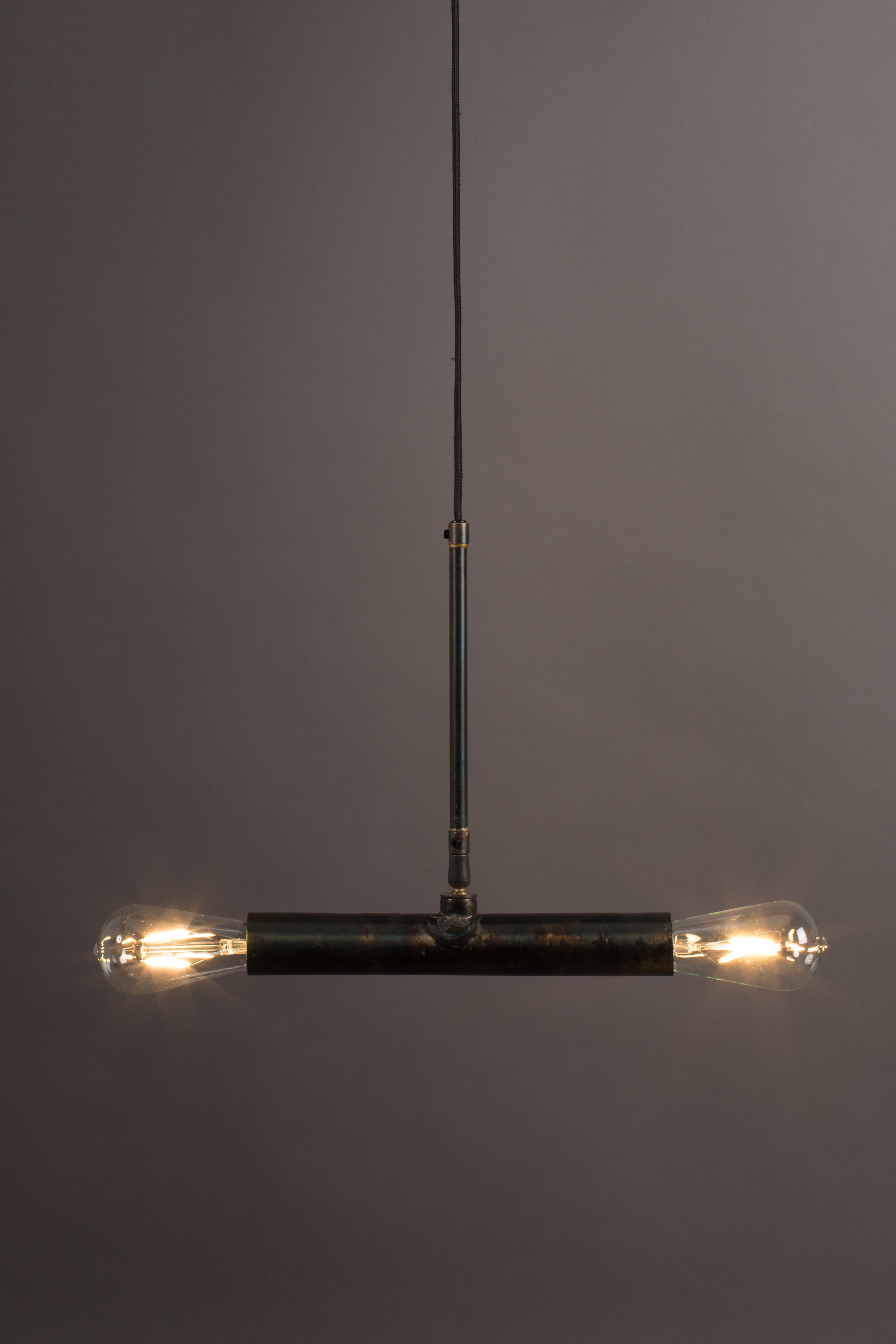 Dutchbone Doppio Burnished Iron Pendant Lamp